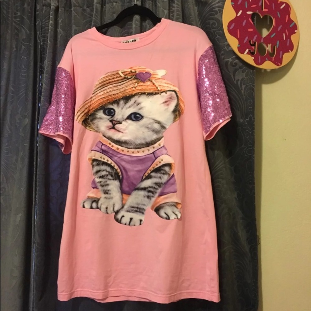 Kawaii 🌸 dress for cat lover 😻 handmade